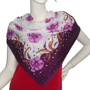 Printed High Fashion Customized Polyester Turkish scarves for promotion