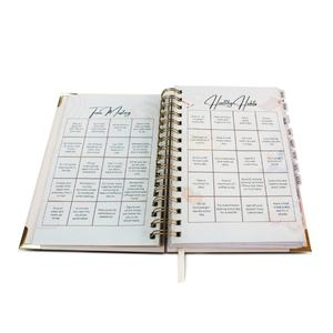 2025 Custom Printing <b>Diary</b> Journal Notebook Custom Size Color Cover Spiral Binding Self Care <b>Daily</b> Weekly <b>Planner</b> - Product Image 5