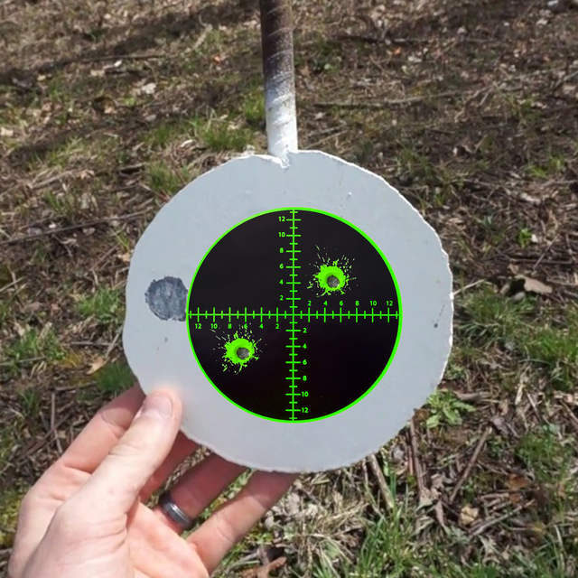 Digital Red Green Cross Aiming Shooting Practice Stickers 100 Pieces/Roll Sputtering Bullet Hole Portable Target Bows Arrows