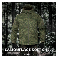Vêtements tactiques en softshell respirant et imperméable, camouflage, pour la randonnée et la pêche, ensemble deux pièces pour l'hiver, pour hommes, vente en gros
