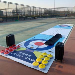 Outdoor-Training: Eis-Curling-Ausrüstung mit Curling-Steinen und Curling-Panels für Mannschaftssportarten - Product Image 2