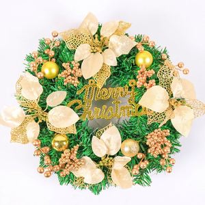 Guirlande de Noël du fabricant avec lumières 30/40/50/60cm, à suspendre à la porte ou au mur pour la décoration de Noël - Product Image 1
