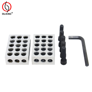Blocchi Paralleli 23 Fori 1-2-3 25-50-75mm Set di Blocchi di Serraggio Misure in Pollici e Metriche 2 Pezzi Blocco di Precisione - Product Image 1