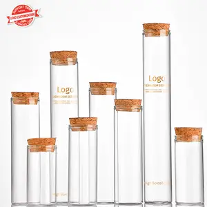 Wholesale 10ml 12ml 15ml 20ml 30ml 40ml 50ml Vials High Borosilicate Glass Medicine Bottle With Wooden Lid Custom Logo