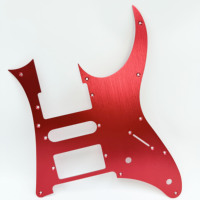 Protector de Guitarra Eléctrica de Aleación de Aluminio Oxidado Lacado Cepillado 7V IB, Placa Protectora Decorativa Antirrayas de 1.5MM, Accesorios