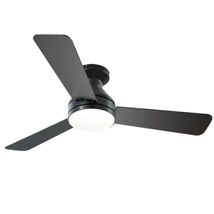 Đen felier quạt trần với ánh sáng quạt trần ánh sáng với điều khiển từ xa LED Đen Quạt trần đèn cho phòng khách - Product Image 6