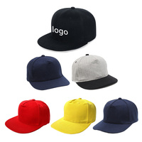 Gorra de Béisbol Snapback Plana de 5 Paneles, 100% Poliéster, Estilo Urbano, Deportiva, para Exteriores, con Logotipo Personalizado Bordado, Venta al Por Mayor