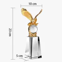 Neue maßge schneiderte Factory Price Crystal Trophy Großhandel Gold Eagle Crystal Award Trophy