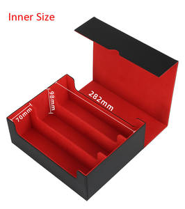 Boîte de rangement pour cartes en cuir PU de qualité supérieure à 3 rangées pour plus de 1800 cartes, étui de grande capacité compatible avec YuGiOh, MTG, PTCG - Product Image 3