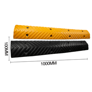Tope de velocidad portátil de tráfico a la venta Calzada flexible Negro/Amarillo Caucho Industrial Road Bump Speed Hump Tire <span class=keywords><strong>Killer</strong></span> - Product Image 3