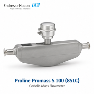 Débitmètre massique Coriolis sanitaire Endress+Hauser Proline Promass S 100 8S1C avec tube auto-vidangeant pour gaz/air - Product Image 3