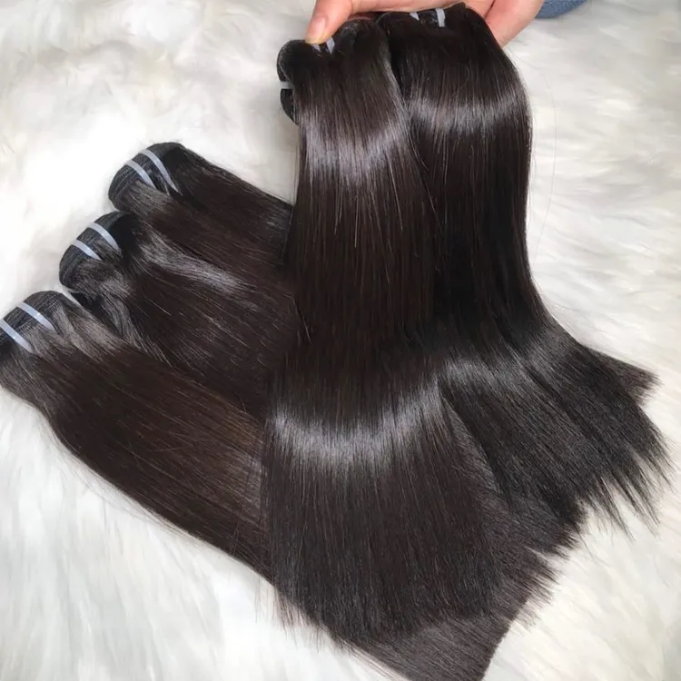 Groothandel Bot Rechte Rauwe Vietnamese Haar Human Hair Extensions Bundels