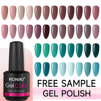 Vernis à ongles UV en gel bio RONIKI 15ml, durcissement LED, non toxique, sans HEMA, gel acrylique pour salon de manucure