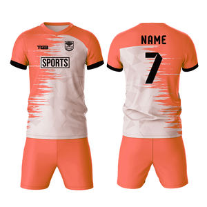 Vente en gros d'équipement de football OEM pour femmes adultes kits de football à col en V avec nouveau <span class=keywords><strong>maillot</strong></span> de sport vêtements d'entraînement à la coupe automatisée - Product Image 2
