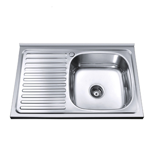 Fregadero compacto de acero inoxidable con desagüe curvo de un solo orificio para uso familiar en gabinetes estándar - Product Image 4