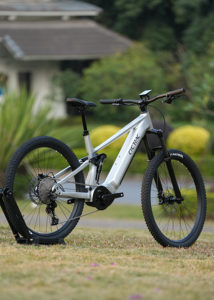 Bicicleta Eléctrica de Montaña EM6 de Largo Alcance, 48V750W, Cuadro de Aluminio, Frenos de Disco de 4 Pistones, Bicicleta Eléctrica Todoterreno - Product Image 5