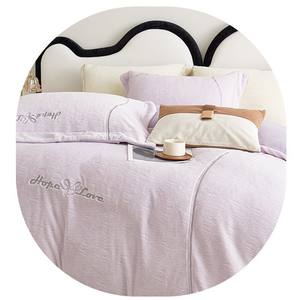 ชุดเครื่องนอนผ้าฟลีซนมดูโอซิเมียนคัง 4 ชิ้น สำหรับฤดูใบไม้ร่วง สไตล์เรียบง่าย ทนทาน ใช้ในบ้าน ผ้าปูที่นอนและปลอกผ้านวม - Product Image 2