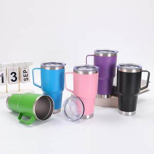 Termo de vacío de acero inoxidable 304 con mango moderno de 30oz, botella de agua aislada de gran capacidad para viajes, Camping para niños - Product Image 4