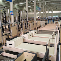 Torre de Pilates Comercial de Madera de Arce, Ajustable, Multifuncional, Ecológica, Duradera y Portátil para Uso en Casa o Estudio