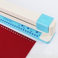 Perforateur carré, outil de perforation de papier artisanal, multi-perforateur 3 feuilles, 30 trous, perforateur de haute qualité ABS+ZN, taille du trou 5,5 mm
