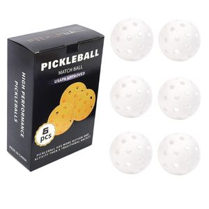 Juego de 6 Pelotas de Pickleball Resistentes y Ligeras, 40 Orificios, TPE Ecológico para Entrenamiento al Aire Libre - Product Image 6