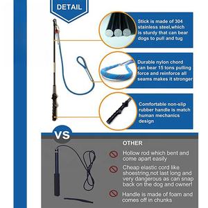 Duurzame Eenvoudige Stijl Hondentraining Speelgoed Flirtstok Met Katoenen Touw Hond Teaser Toverstaf - Product Image 5