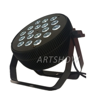 8 PCS/LOT LED Slim Flat PAR Can 18PCS 10W RGBW DMX PAR64 Lumière LED PAR 18x12 Watt <span class=keywords><strong>Professionnel</strong></span> DJ <span class=keywords><strong>Lavage</strong></span> Quad COULEUR DE MARIAGE CLUB - Product Image 6
