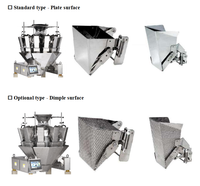Hoogproductieve automatische 10/14-kops dimple multihead weegschaal verpakkingsmachine voor diepvriesvruchten, groenten en dumplings