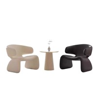 Fauteuil individuel créatif : Fauteuil de luxe de style scandinave, design moderne minimaliste pour salons, maisons d'hôtes et hôtels