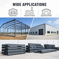 Bâtiment préfabriqué en structure d'acier, entrepôt, atelier à ossature métallique, conception personnalisée pour la logistique d'usine