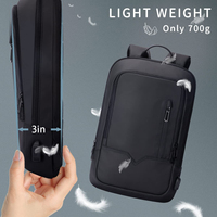 Mochila Personalizable para Hombre, Gran Capacidad, Impermeable, para Viajes de Negocios y Ocio, con Puerto USB, para Computadora