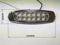 Feux latéraux de camion LED ABS 12V de forme ovale universelle Lighttime, nouveaux feux de gabarit bleus pour remorque, garantie de 2 ans