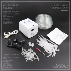 Sistema de riego automático Widoo con bomba dual y temporizador digital para plantas en maceta, uso en exteriores - Product Image 3