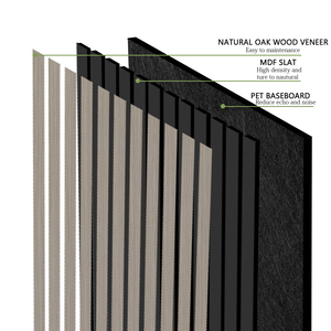 KASARO Usine standard de Chine Panneau acoustique en bois Akupanel acoustique étanche à l'humidité Panneaux muraux insonorisants d'<span class=keywords><strong>art</strong></span> en bois - Product Image 4