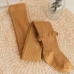 Offre Spéciale bébé printemps collants enfant en bas âge bébé enfants filles dentelle bas solide chaud épais culotte tuyau filles Legging enfants collants - Product Image 5