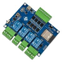 ESP32 Modbus RTU Modul Relai Empat Saluran Papan Pengembangan RS485 Input 7-24VDC Konektor Tipe C Optocoupler