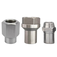 Adaptateur d'insertion métrique pour tube de raccord de tige M12x1.5 M14x1.5 M16x1.5 M18X1.5 M20X1.5 Uniball, filetage gauche et droit