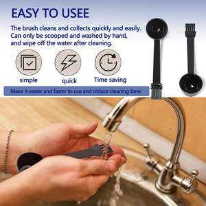 Cuillère à <span class=keywords><strong>café</strong></span> avec brosse pour moulin à expresso 2-en-1, compatible <span class=keywords><strong>Cuisinart</strong></span> DBM-8P1, poils en nylon, plastique PP, outils de barista - Product Image 5