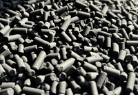 Unités de récupération de solvants à charbon actif cylindrique de 4 mm, haute capacité d'adsorption, décoloration, purification, CTC100 haute pureté