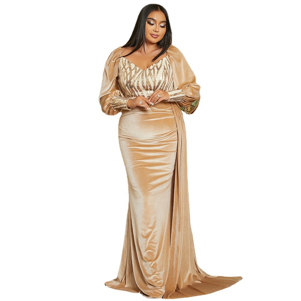 gold evening dresses south africa Luxury Crystal Gold A-Line Evening Dress with Cape Sleeves SS268 – Sharon  Said main image 1