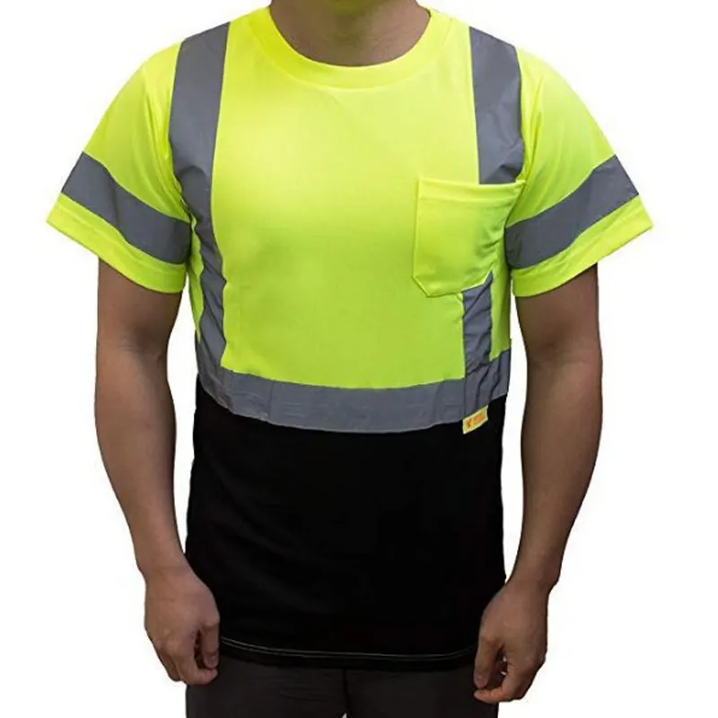 Camisetas reflectantes de seguridad para el trabajo, ropa de alta visibilidad, Hi Vis, Polo, camisas de construcción