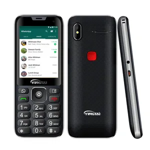 Teléfono android 4g lte, móvil con botón grande, WIFI, GPS, batería de 1450MAH