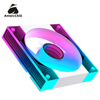 Kipas Pendingin AntarcChill Factory Direct 120mm, Cermin Tak Terbatas di Sisi Tengah, Aliran Udara Tinggi, Kipas Casing PC Senyap