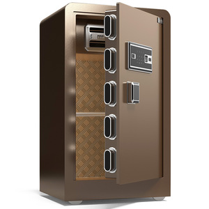 Dingfa Electronic <b>Safe</b> Steel 20cm Fingerprint <b>Lock</b> Home Office Security Storage <b>Box</b> - Product Image 1