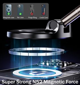 Support magnétique flexible populaire pour téléphone de tableau de bord avec fixation pour voiture, compatible avec les modèles 17/16/15 Pro Max - Product Image 2