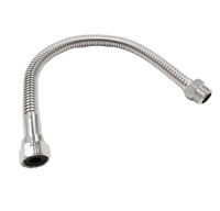 Tuyau de raccordement flexible ondulé en acier inoxydable 304 (SS304) F1/2 X M1/2 pour toilettes et lavabos, 30-50 cm, pour plomberie, fabrication OEM