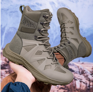 Bottes tactiques pour hommes adultes DF 304, couleur vert sauge, pour la chasse, la randonnée, le désert - Product Image 6