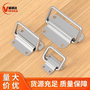 Stainless Steel Folding Handles 50 75 100 Mm <b>Brushed</b> Surface Mount Drawer Box Tool Pull Ring Handle Durable - Product Image 2