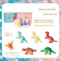 Bola Mandi Garam Aromaterapi Bentuk Telur Dinosaurus untuk Boneka, Halloween, Pengontrol Minyak, Aroma Mawar & Lavender, Tersedia