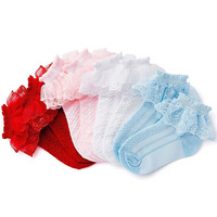 Chaussettes fines Lolita à dentelle pour femme, en coton tricoté, respirantes, style japonais, motif princesse féerique, pour l'été et le quotidien